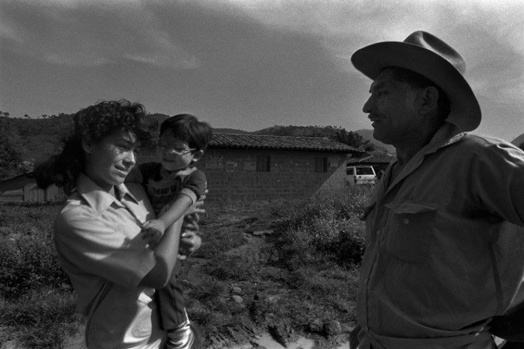 Adela and Miguelito on their last trip to the countryside to say good-bye to Adela's uncle Manuel before their departure for Canada.