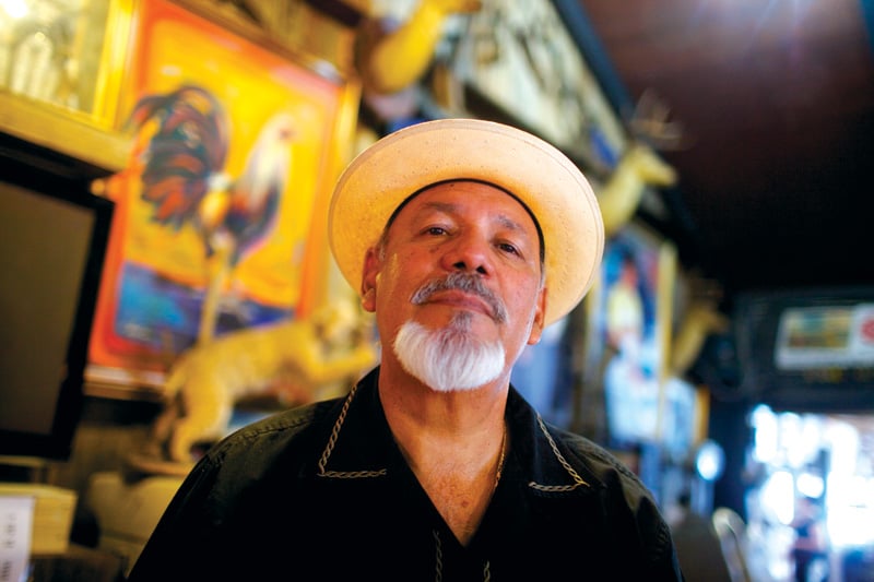 Joe Gallegos, a gang enforcer turned youth counselor, at Ray’s Drive Inn on San Antonio’s West Side.