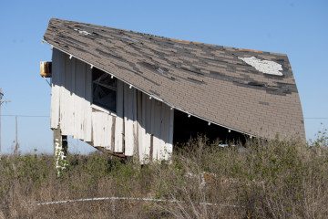 A dilapidated house on Bolivar Peninsula, summer 2011.