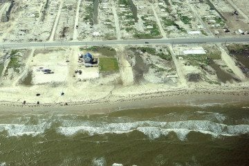 Bolivar Peninsula after Hurricane Ike