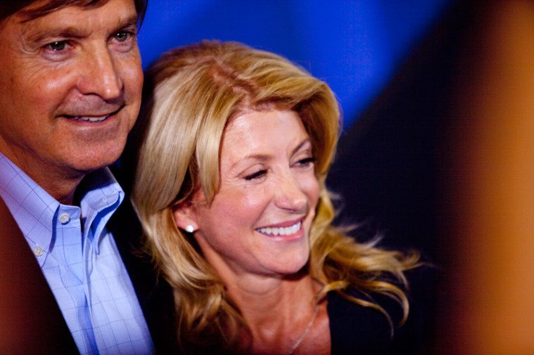 Wendy Davis with former Austin Mayor Will Wynn