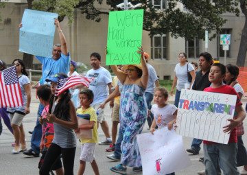 An Austin rally for immigration reform.