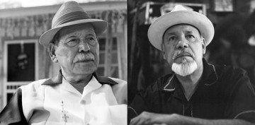 Former San Antonio barrio gang members Juan Mendoza, left, and Joe Gallegos. Each are organizing events this month to help preserve West Side San Antonio's street gang history.