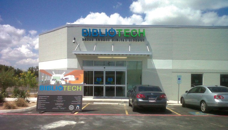 Bexar County’s new bookless library opened on San Antonio’s South Side in September.