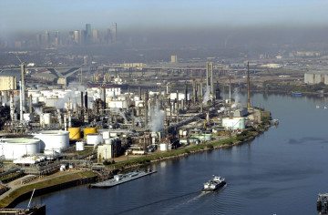 The Houston Ship Channel in December 2010.