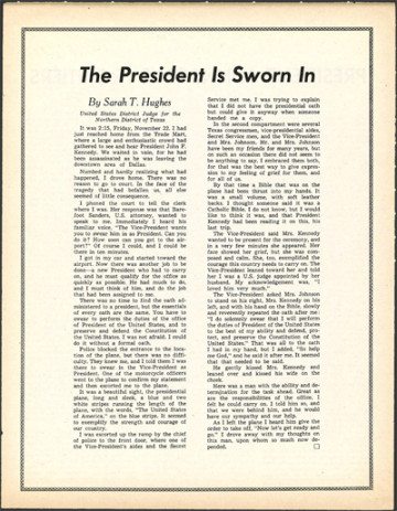 Click to read "The President Is Sworn In" in its original context.