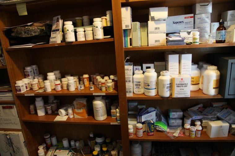 Much of the medication at St. Vincent's is donated by doctors whose patients have died. 