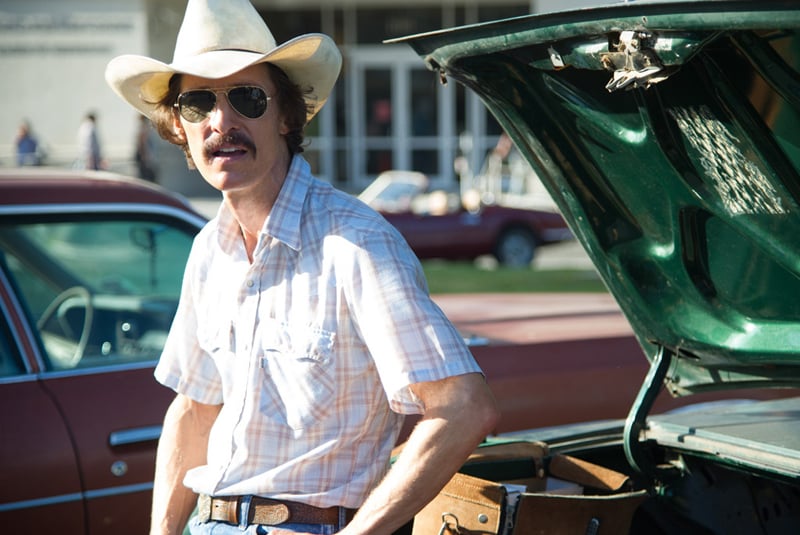 Matthew McConaughey as Ron Woodroof in Jean-Marc Vallée’s Dallas Buyers Club.