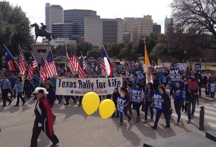 "Rally for Life" in Austin on January 25, 2014