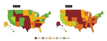 Average environmental scores by state