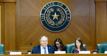 Sen. Craig Estes presides over a meeting of the Senate Committee on Agriculture, Rural Affairs, and Homeland Security on April 7, 2014.