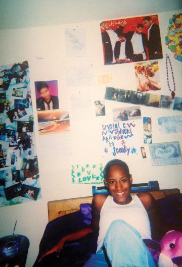 Bentley as a teenager, in her room at the Boys & Girls Harbor residential treatment facility in La Porte. 