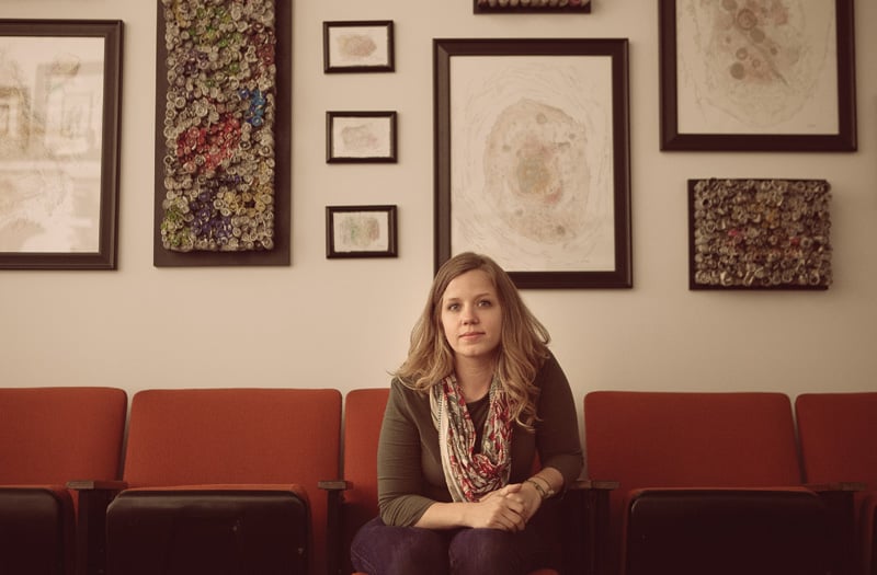 Jenn Hassin, photographed at her studio at Big Medium in Austin.