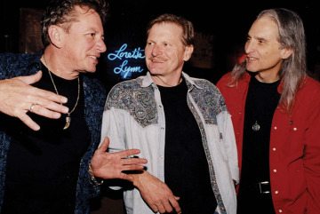 Left to Right: Joe Ely, Butch Hancock and Jimmie Dale Gilmore at Billy Bob’s Texas in Fort Worth, Feb. 27, 2004.