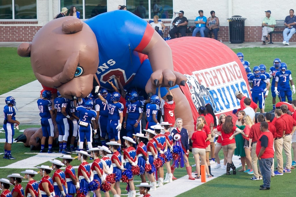 Beaumont's West Brook High School Bruins football team