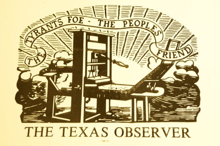 The original logo of the <em>Texas Observer</em>.