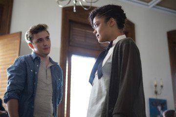 Kyle Gallner and Tessa Thompson in "Dear White People."