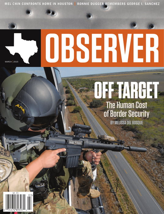 March 2015, Texas Observer cover