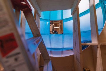 Mel Chin installing