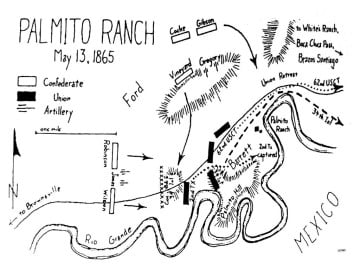 Battle of Palmito Ranch map