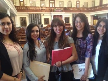 Left to Right: Valeria Ramirez, Salma Guzman, Ashlei Levrier-Howell, Yineli Carreon and Jesslyn Garay