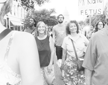 Pro-choice march at the Texas Capitol in 2013.
