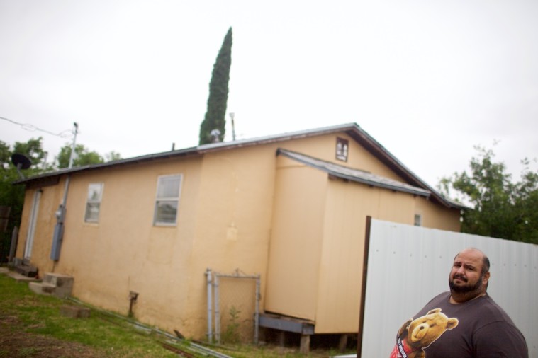 Phillip Dominguez at his house on Lorilla Street in Big Spring