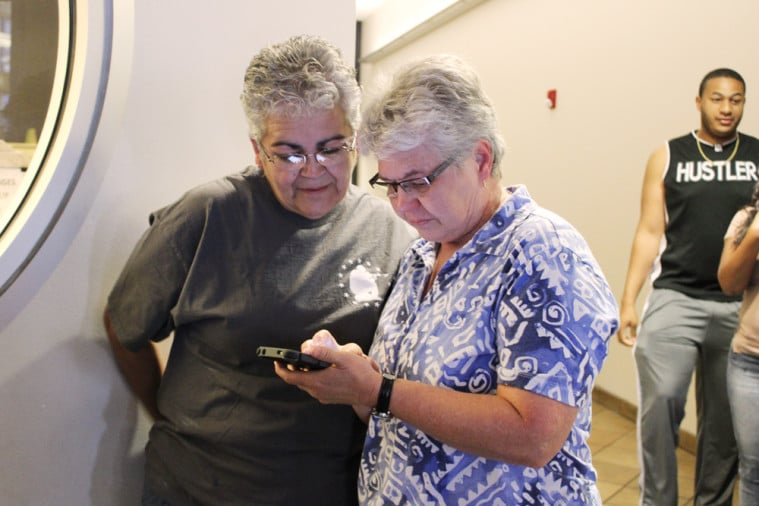 Lupe Garcia, left, and Cindy Stocking