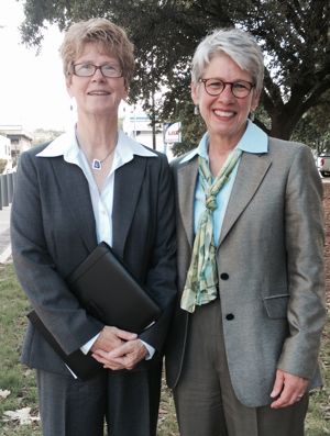 Deborah Leliaert, right, and Paula Woolworth
