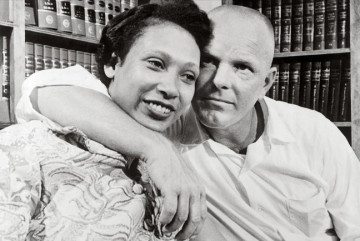 Mildred Jeter and Richard Loving, the plaintiffs in the case that ended the ban on interracial marriage, on June 12, 1967.