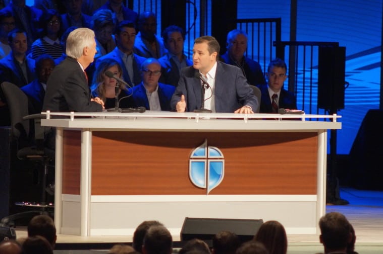 Prestonwood pastor Jack Graham and Ted Cruz.