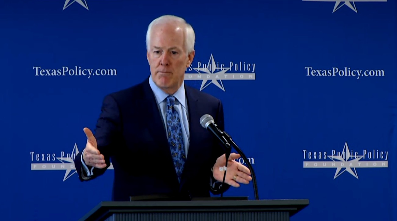 Senator John Cornyn speaks at the Crossroads Summit.