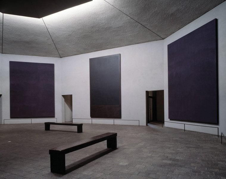 Interior of the Rothko Chapel