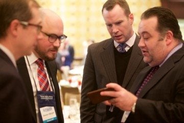 TPPF summit attendees confer over which states would be likely to approve a constitutional convention under Abbott's Texas Plan.