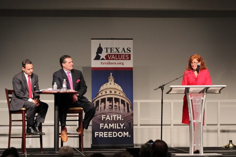 Gnanse Nelson, a Democrat running for state representative in reliably red Plano, told megachurch congregants Monday night that their souls were safe with her.