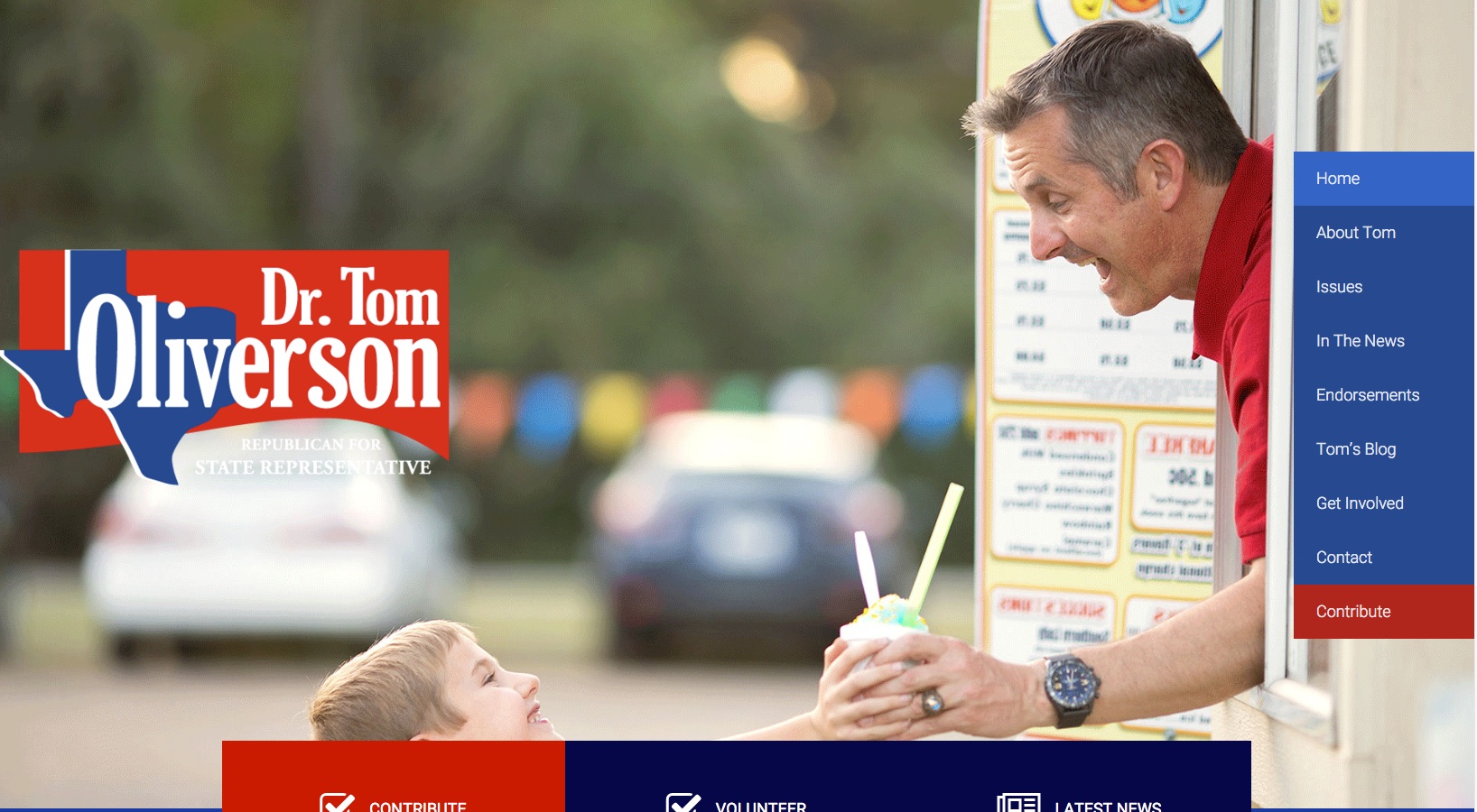 Kids love Tom Oliverson, too! Or maybe it's just the ice cream.