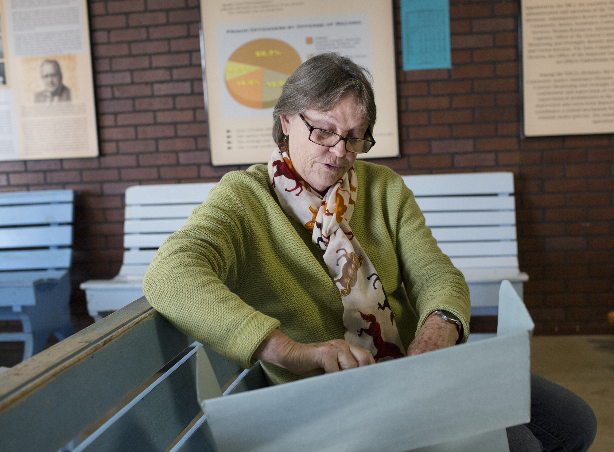 Sandy Rogers, curator for the Texas Prison Museum, will retire at the end of this year.