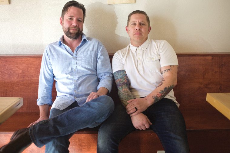 Artist Jacob Breeden, left, and pastor Brady Clark are working to build new connections between refugee communities and the rest of Amarillo.