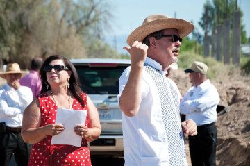 Presidio's economic director, Brad Newton, at a rodeo.