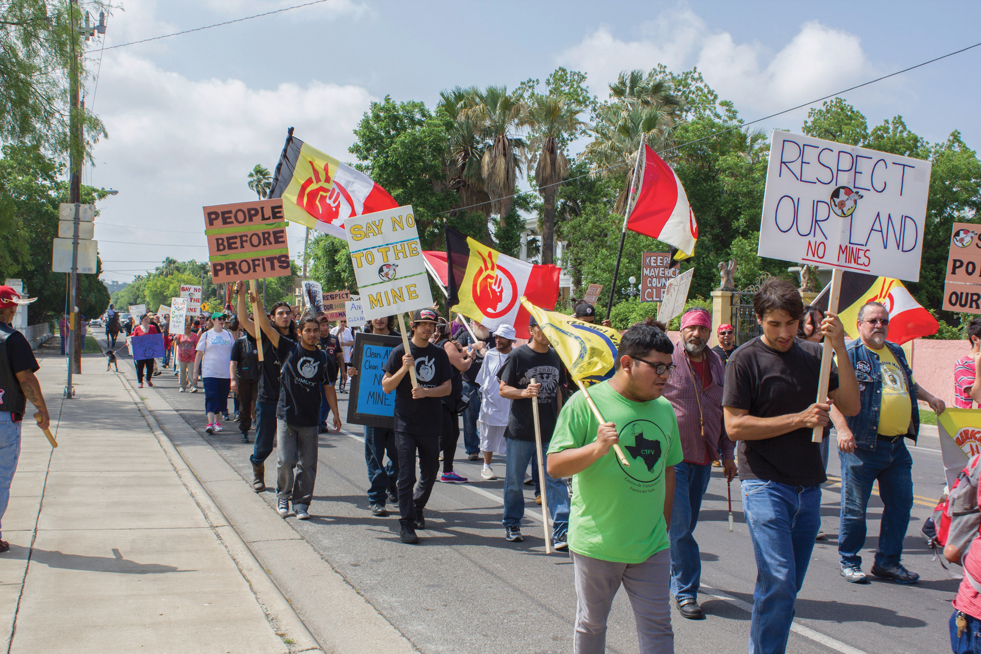 June 2016 Postcards, Eagle Pass, coal mine protest, Dos Republicas