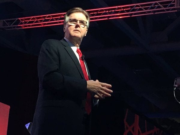 Lieutenant Governor Dan Patrick at the 2016 Texas GOP convention.