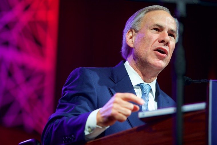 Governor Greg Abbott at the 2016 Texas Republican convention.
