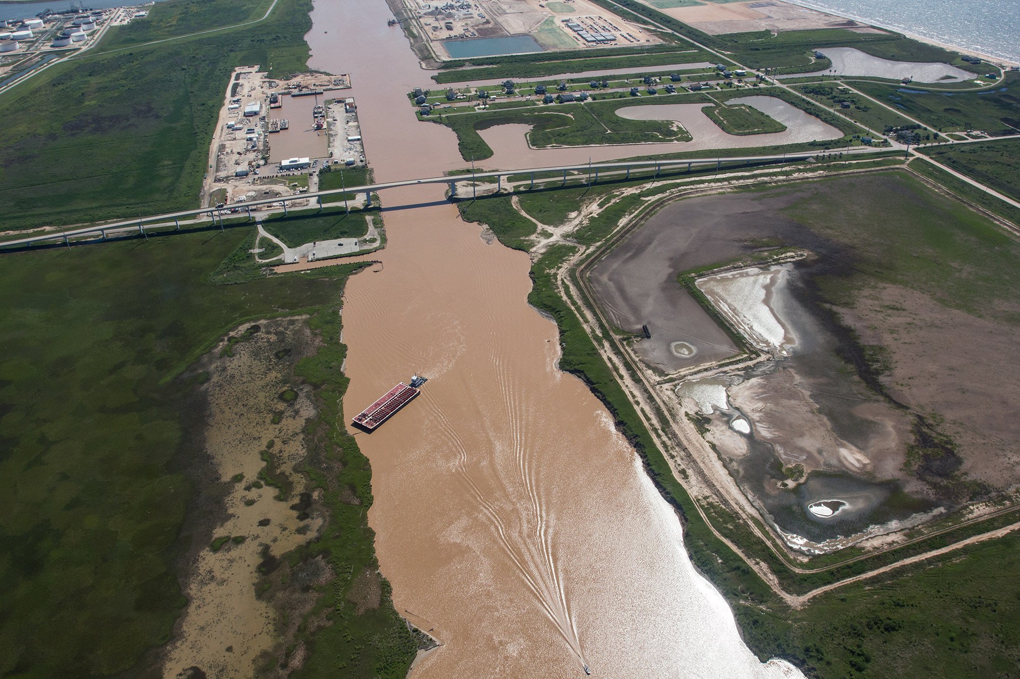 Intracoastal waters in Quintana and Freeport