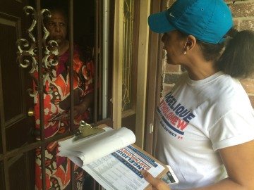 Angelique Bartholomew has knocked on hundreds of doors during her campaign to represent Fort Bend County at the Texas Capitol.