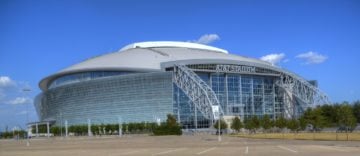 AT&T Stadium, in Arlington, is in Texas state Representative Matt Krause's district. Krause has vowed to pass anti-LGBT "religious freedom" legislation in 2017 that could dissuade major sports organizations from using the facility.