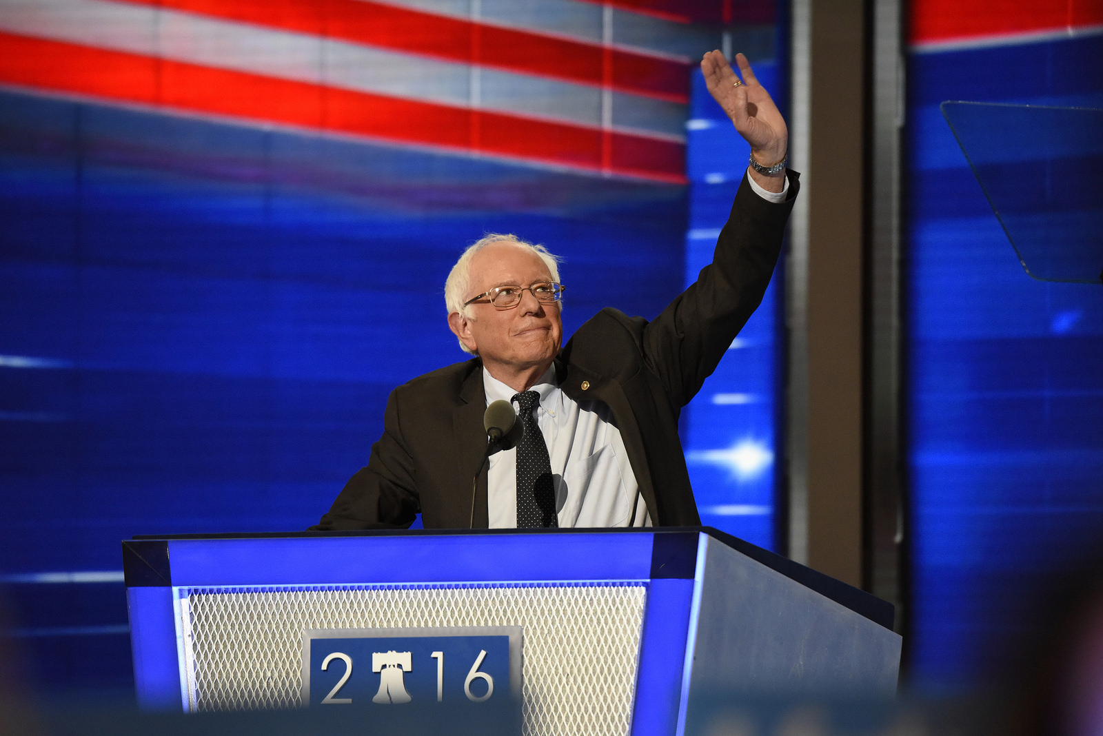 Bernie Sanders at the 2016 Democratic National Convention.