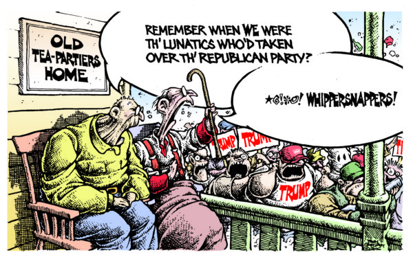 Loon Star State, Old Tea Partiers' Home, Donald Trump, Ben Sargent