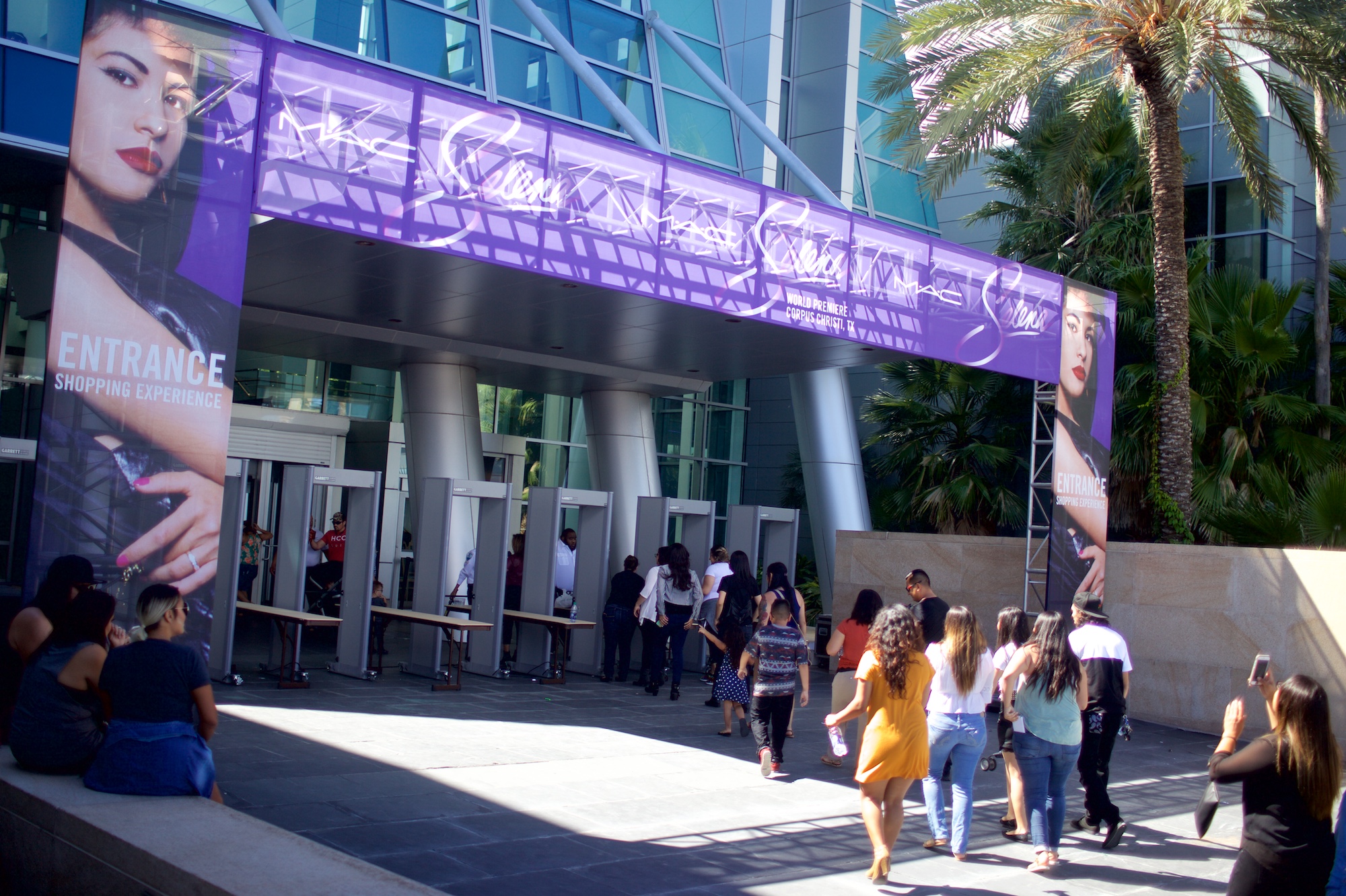 Shoppers entering the Selena makeup debut