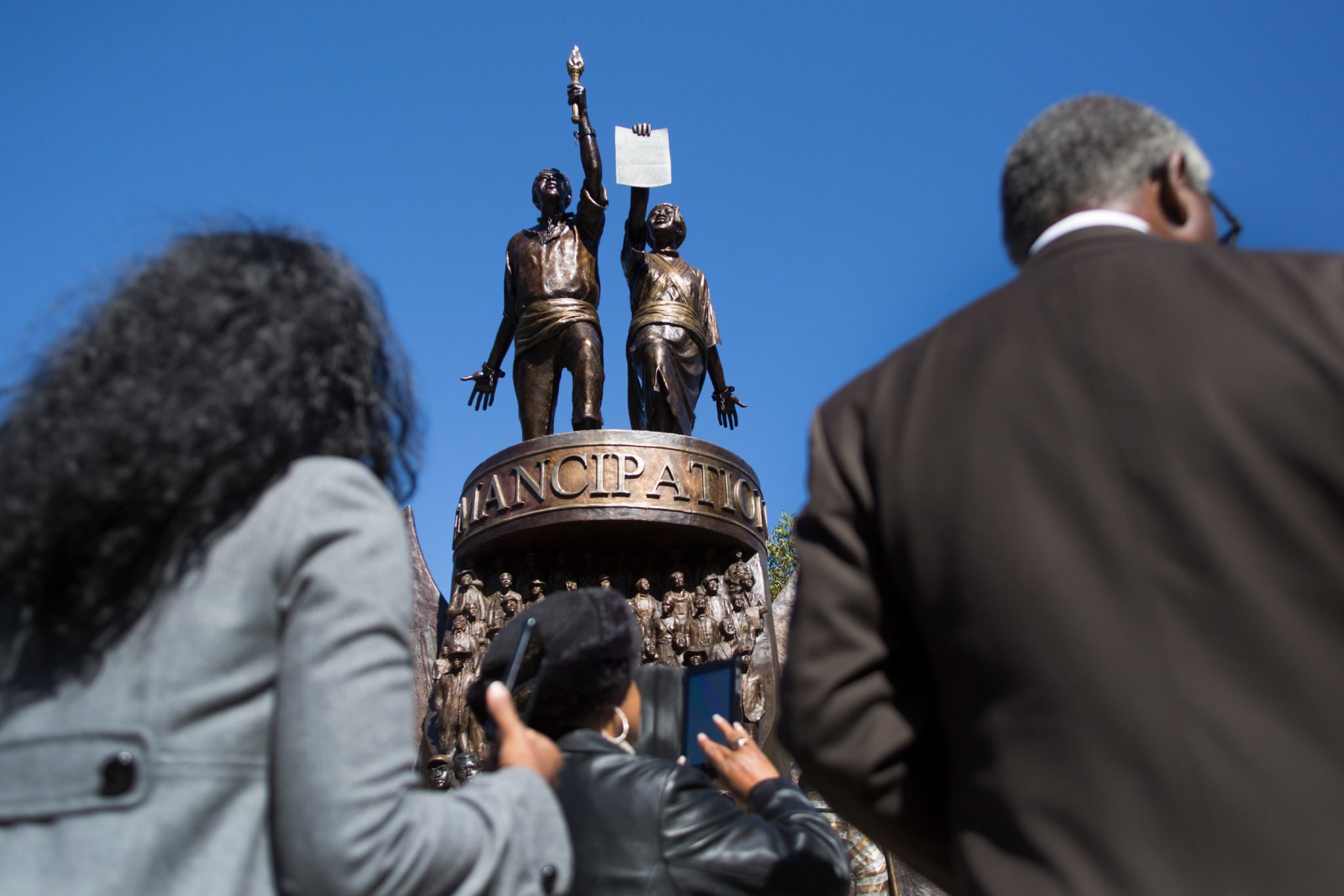 The Black history monument, unveiled Saturday morning, was more than 20 years in the making.