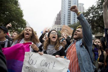 UT Austin Trump protest